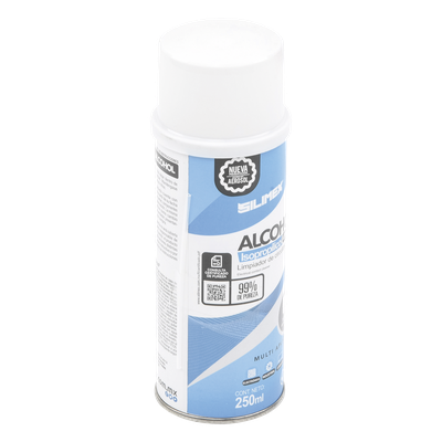 SILIMEX - Limpiador en Aerosol / Alcohol Isopropílico / 250 ml / Sin Agitación / Evaporación Rápida / Antipolvo