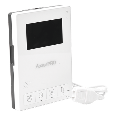 ACCESSPRO - Monitor LCD Adicional / Pantalla 4.3 Pulgadas / Control Touch / Comunicación Bidireccional / Apertura de Puerta / Alimentación 110-240 VCA