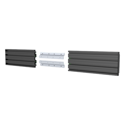 EPCOM INDUSTRIAL - Riel de Aluminio para Videowall / Longitud 1750 mm (5.74 ft) / Ancho 120 mm / Espesor 9 mm / Diseño U / Incluye Tapas y Tornillos