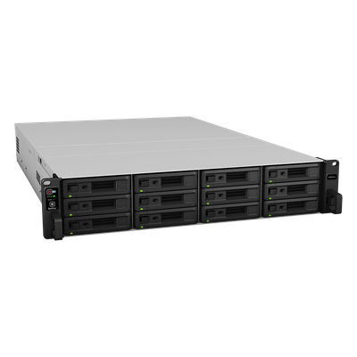 SYNOLOGY - NAS Rack / 12 Bahías / Procesador Intel Xeon 8 Núcleos / 8 GB DDR4 ECC / Dual 10GbE / Escalable a 36 Bahías / Alimentación Redundante