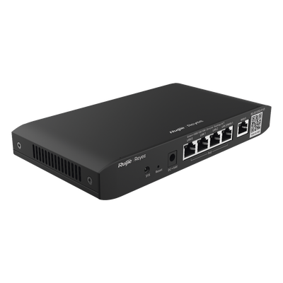 RUIJIE - Router Balanceador SD-WAN / 4 Puertos PoE+ / 600 Mbps / 100 Usuarios Concurrentes / 2 Líneas ISP / 54 Watts