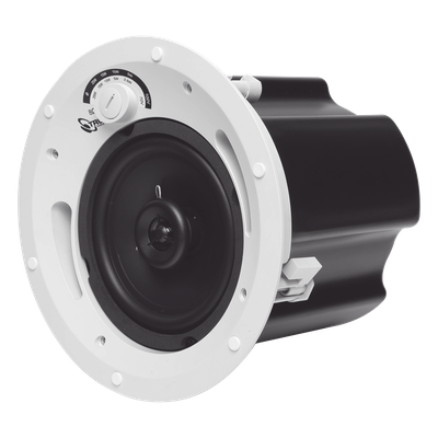 TRUAUDIO - Altavoz de Techo Comercial / 2 Vías / 6.5 in / 60 Watts / 70V/100V/8 Ohms / UL 1480 / Humedad Exterior Cubierto