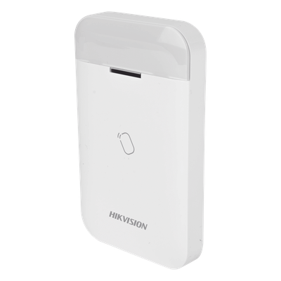 HIKVISION - Lector de Tag Inalámbrico / Armado y Desarmado por Proximidad / 2 Tags Incluidos / Alimentación 3x AA / Compatible AX PRO