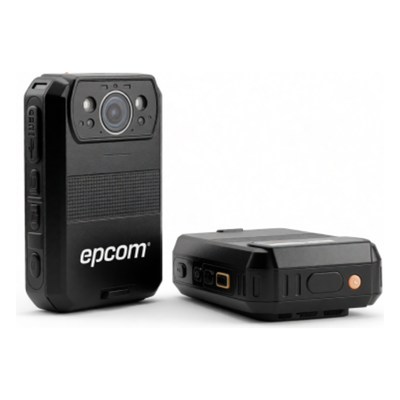 EPCOM - Body Camera / 4K UHD 30 fps / 4G-LTE / Wi-Fi / Bluetooth / GPS / Android / IP66 / Caída 2 m (6.6 ft)