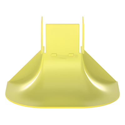 PANDUIT - Accesorio de Control de Radio de Curvatura / 2' Radio / 3.85' x 6' x 3.85' / Policarbonato-ABS / Amarillo