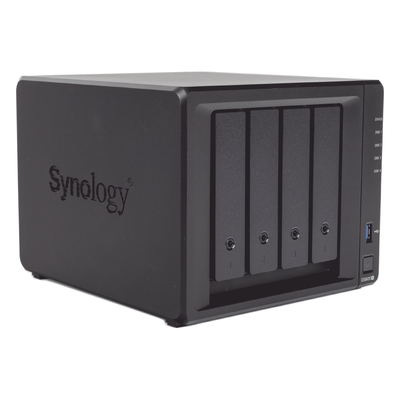 SYNOLOGY - Servidor NAS de escritorio con 4 bahías / Expandible a 9 bahías / Hasta 144 TB