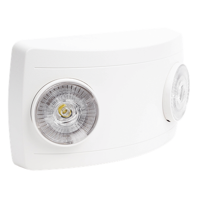 SFIRE - Luz de Emergencia LED / Doble LED 1W 150 lúmenes / Autonomía 90 min / Voltaje Universal 127-240 VAC / UL 5VA Ignífuga