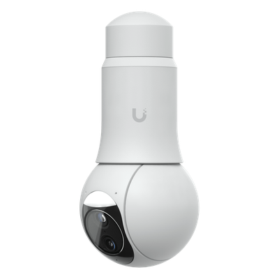 UBIQUITI - Cámara PTZ IP / 4K Dual Lente / Zoom Híbrido 10x / IR 30 m (98.4 ft) / Audio Bidireccional / IP66 / IK04