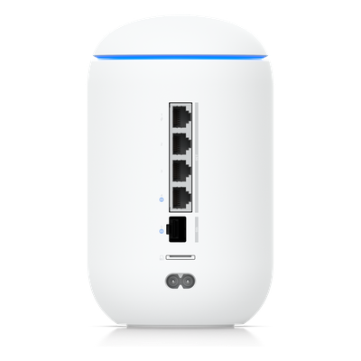 UBIQUITI - Cloud Gateway de Escritorio / Wi-Fi 7 6 Flujos / Banda 6 GHz / Switch 4 Puertos 2.5GbE / PoE / 10G SFP+ / 64 GB microSD / 300 Clientes