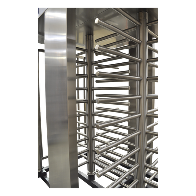 ACCESSPRO - Torniquete de Cuerpo Completo / Doble Acceso / Acero Inoxidable 304 / 30 Personas/min / Interior/Exterior / 4 Ejes de Seguridad / 2.31 x 1.46 x 2.2 m (7.58 x 4.79 x 7.22 ft) / 800 kg (1763.7 lb)