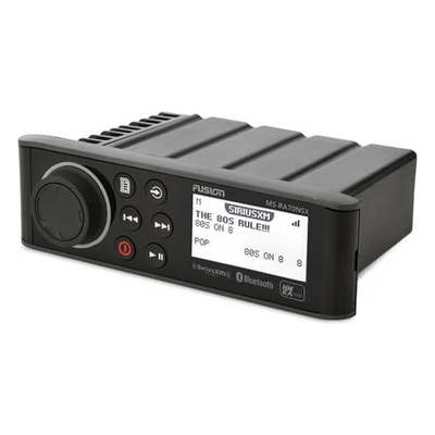 GARMIN - Sistema de Audio Marino / Pantalla LCD Monocroma 2.6" / Multi-Zone 2 Zonas / Potencia Pico 200 W / Bluetooth y ANT / IPX7 / USB