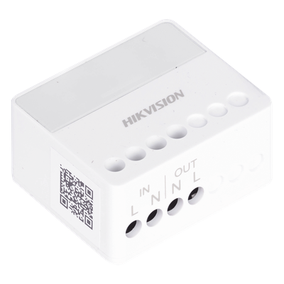 HIKVISION - Relevador Inalámbrico / Control Remoto 433 MHz / 100-240 VCA / 13 A Máx. / LED Estado