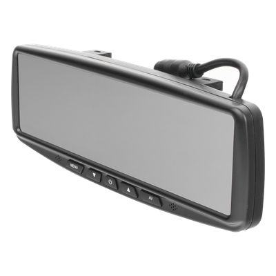 ECCO - Monitor Retrovisor con Cámara de Reversa / Pantalla LCD 4.3'' / Ángulo 170° / IP69K / Sistema 2 Cámaras