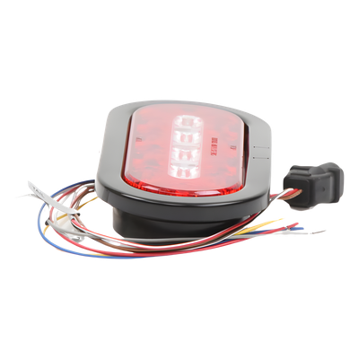 ECCO - Luz Multifuncional Trasera para Camiones / 69 Patrones de Destello / 12-24 V / IP67 / SAE Class I / 5.4" x 5.4"