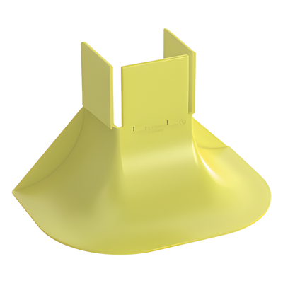 PANDUIT - Accesorio de Control de Radio de Curvatura / 2' Radio / 3.85' x 6' x 3.85' / Policarbonato-ABS / Amarillo