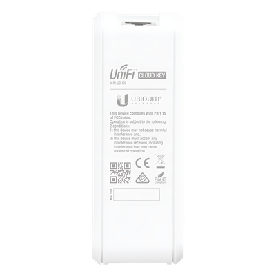 UBIQUITI - Cloud Key para gestionar 50 equipos UniFi desde la nube, servidor hotspot, alertas a correo, actualizaciones masivas, etc. 802.3af