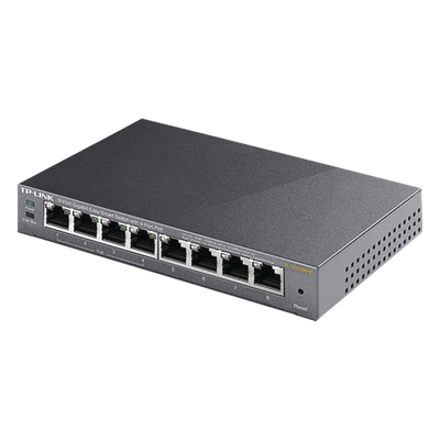 TP-LINK - Switch PoE Easy Smart / 8 puertos Gigabit / 4 puertos PoE 802.3af / 55 W total / 11.9 Mpps