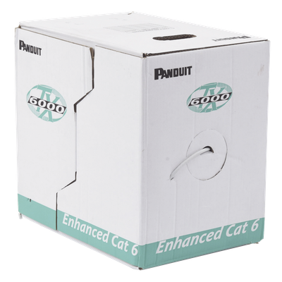 PANDUIT - Cable UTP / Categoría 6 Mejorado / 23 AWG / 305 m (1000 ft) / 4 Pares / PVC CM / Bobina Reelex