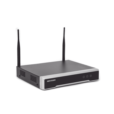 HIKVISION - NVR IP / 4 Canales / 4 Megapixel / 1 Bahía HDD hasta 6 TB / Wi-Fi MIMO 2.4 GHz / Full HD