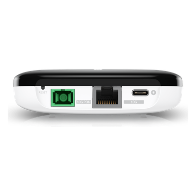 UBIQUITI - ONU XGS-PON / 10 Gbps Simétricos / Alcance 20 km / Puerto LAN 10G / SC/APC / Gestión UISP