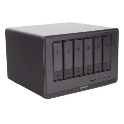 UGREEN - NAS / 6 Bahías + 2 NVMe / Intel i5 / Thunderbolt 4 / 10GbE / DDR5 64GB / HDMI