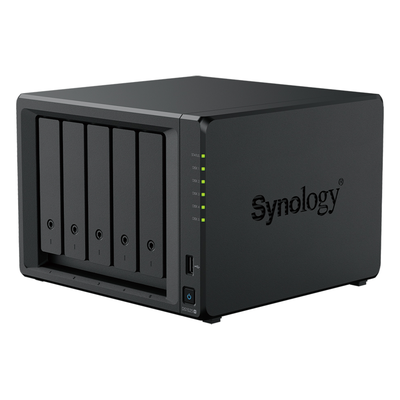 SYNOLOGY - NAS 5 Bahías / Expansión 15 Bahías / 2 Puertos 2.5GbE / Soporte 10GbE / Caché SSD M.2 / Hasta 300 TB / Virtualización y Vigilancia