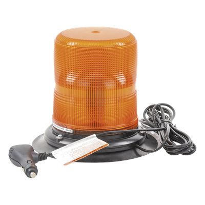 ECCO - Baliza LED de Advertencia / 7 Pulgadas / Ámbar / SAE Clase I / 11 Patrones de Destello / 12-24 VDC / Montaje Magnético