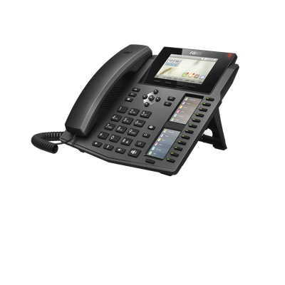 FANVIL - Teléfono IP empresarial para 20 líneas SIP, Voz HD, 3 Pantallas LCD a Color, 12 teclas BLF, PoE