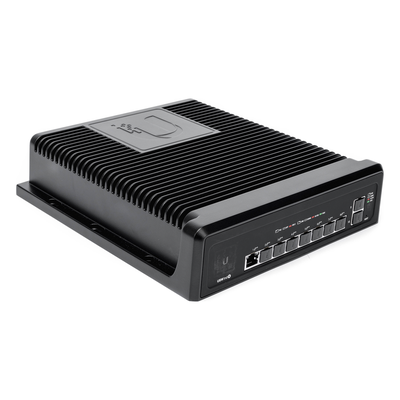 UBIQUITI - Switch industrial UniFi PoE de 10 puertos Gigabit (8 x 802.3bt y 2 x Ethernet) para temperaturas extremas