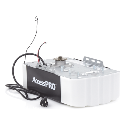 ACCESSPRO - Motor Automático para Puerta de Garage / 1/2 HP / Arranque y Paro Suaves / 127 VCA / 20 Controles 433 MHz / Rieles Tipo T y C / Respaldo de Energía