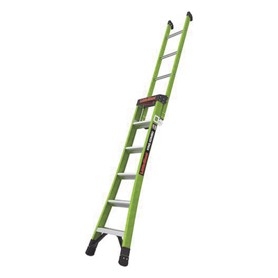 LITTLE GIANT LADDER SYSTEMS - Escalera Combinada 3 en 1 / Fibra de Vidrio / 1.83 m (6 ft) / Carga 170 kg (375 lb) / Almohadilla Giratoria / Barra en V