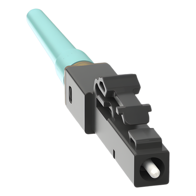 PANDUIT - Conector LC de Empalme por Fusión / Multimodo 50/125 µm / OM3/OM4/OM5 / Pérdida ≤0.3 dB / -40°C a 75°C / Aqua
