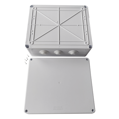 LINKEDPRO - Caja de Derivación Exterior / 300 x 250 x 120 mm / IP65 / IK07 / 12 Entradas / ABS Industrial