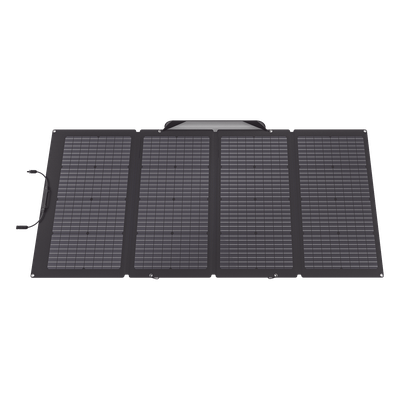 ECOFLOW - Módulo Solar Bifacial, Portátil y Flexible de 220W Recomendado para Estaciones Portátiles EFD330, EFD350 ó EFD500 / Ajuste de Ángulo / Carga Eficiente / Incluye Cable XT60 a MC4