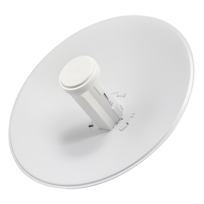 UBIQUITI - Radio puente inalámbrico / 5 GHz / 150 Mbps / Antena plato 22 dBi / 10.7 x 10.7 x 10.1 pulgadas / PoE 24V