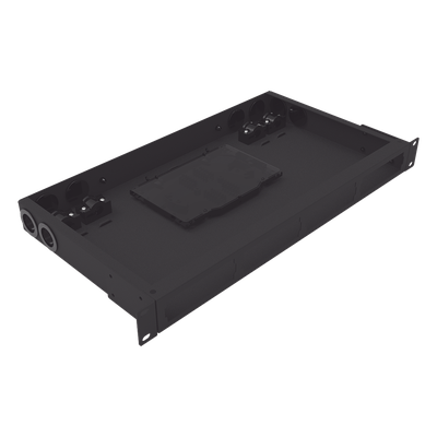 LINKEDPRO BY EPCOM - Distribuidor de Fibra Óptica / 19 Pulgadas / 1UR / 24 Fibras / 4 Placas Acopladoras / 1.58 x 0.14 x 0.84 pies