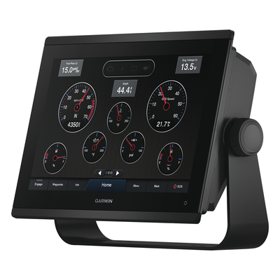 GARMIN - Plotter de Navegación / Pantalla 12.1" WXGA / GPS GLONASS Galileo / CHIRP ClearVü SideVü / NMEA 2000/0183 / IPX7