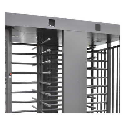 ACCESSPRO - Torniquete de Cuerpo Completo / 4 Ejes de Seguridad / Rotación 90° / 30 Personas por Minuto / Interior/Exterior / 110 VCA / Acero al Carbón con Pintura Gris