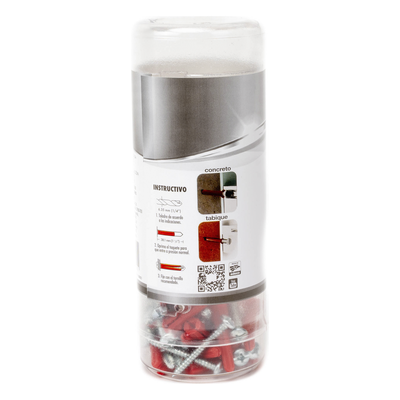THORSMAN - Kit de Fijación para Concreto / Doble Expansión Multidireccional / Carga 60 kg / 30 Taquetes 1/4" / Rango Térmico -50°C a +80°C