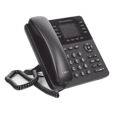 GRANDSTREAM - Teléfono IP Empresarial / 8 Líneas SIP / 4 Cuentas Simultáneas / Gigabit Dual / Bluetooth / PoE / Pantalla LCD 2.8 pulgadas