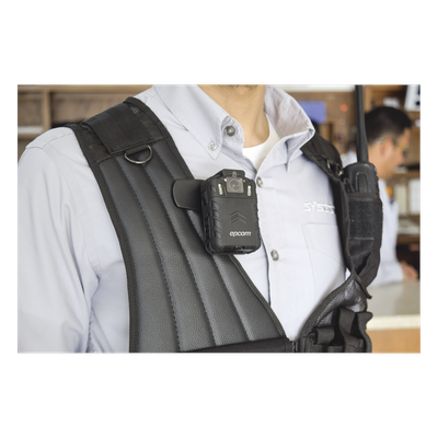 EPCOM - Body Camera para Seguridad / Hasta 32 Megapixeles / Video HD 3 Megapixel / Descarga de Video Automática / GPS Interconstruido / Pantalla LCD