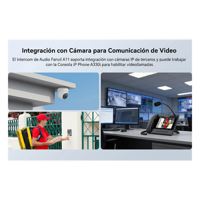 FANVIL - Intercom IP para Exterior / Cámara 4 Megapixel (1080p) / HDR e Iluminación IR / Altavoz 5W y Doble Micrófono con Reducción de Ruido / Panel Acero Inoxidable y Cuerpo Aluminio / IP66 e IK10 / PoE+ / 2 Líneas SIP