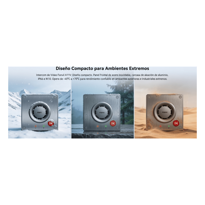 FANVIL - Videoportero IP para Exterior / Cámara 4 Megapixel (1080p) / HDR e Iluminación IR / Altavoz 5W y Doble Micrófono / Panel Acero Inoxidable y Cuerpo Aluminio / IP66 e IK10 / PoE+ / 2 Líneas SIP