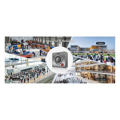 FANVIL - Intercom IP para Exterior / Cámara 4 Megapixel (1080p) / HDR e Iluminación IR / Altavoz 5W y Doble Micrófono con Reducción de Ruido / Panel Acero Inoxidable y Cuerpo Aluminio / IP66 e IK10 / PoE+ / 2 Líneas SIP