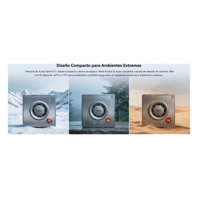 FANVIL - Intercom IP para Exterior / Cámara 4 Megapixel (1080p) / HDR e Iluminación IR / Altavoz 5W y Doble Micrófono con Reducción de Ruido / Panel Acero Inoxidable y Cuerpo Aluminio / IP66 e IK10 / PoE+ / 2 Líneas SIP