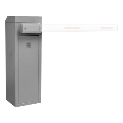 ACCESSPRO - Barrera vehicular izquierda / Soporta brazo de hasta 3 m / Apertura en 1.5 s /Final de carrera ajustable por programación / Movimiento fluido / Diseño elegante color gris