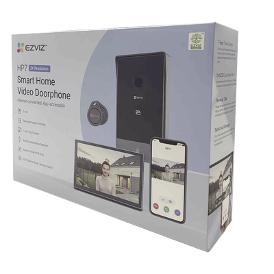 EZVIZ - Videoportero IP / 2 Hilos / Monitor 7' Touchscreen / 2K 162° / Wi-Fi Dual 2.4/5 GHz / 2 Salidas de Apertura / IP65