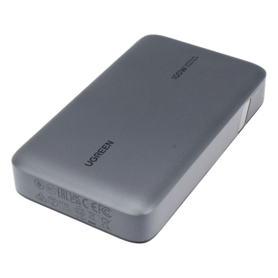 UGREEN - Power Bank / 20000mAh / 100W Max / 3 Salidas USB-C + USB-A / PD 3.0 / QC3.0 / Pantalla Inteligente / Carcasa Ignífuga / Gris