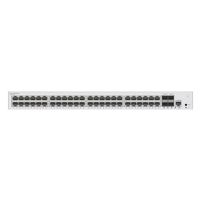 HUAWEI - Switch Capa 3 Administrable / 48 Puertos Gigabit PoE / 4 SFP Uplink / 104 Gbps / PoE Perpetuo 380W / iStack