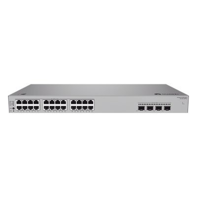 HUAWEI - Switch de Acceso Gigabit Administrable PoE Capa 2+ / 24 puertos 10/100/1000 Mbps PoE / 4 puertos 2.5GE SFP Uplink / ERPS / Rutas Estáticas / PoE Perpetuo / 400 W / Administración Nube Gratis